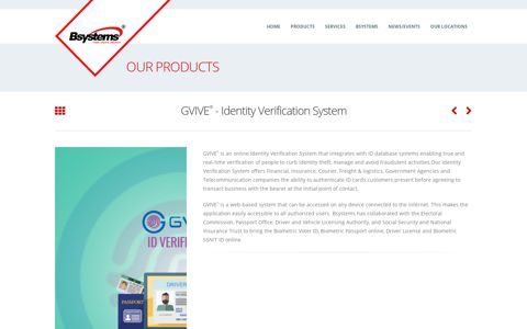 GVIVE ® - Identity Verification System - Bsystems Limited ...