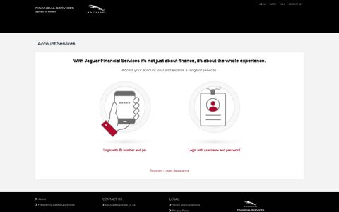 Jaguar Financial Services - Account Services - WesBank