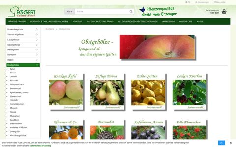 Obstgehölze - Baumschule Eggert