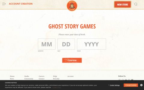 sign up for a free account - Ghost Story Games