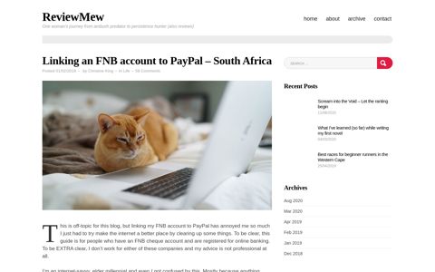 Linking an FNB account to PayPal - South Africa | ReviewMew