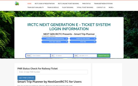 NEXTGEN IRCTC.CO.IN Login Next Generation E-Ticket ...