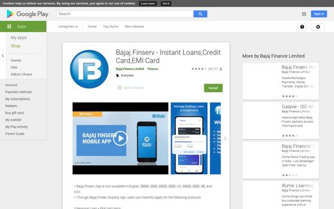 Bajaj Finserv - Instant Loans,Credit Card,EMI Card - Apps on ...
