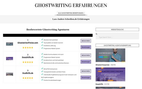 Lass-Andere-Schreiben.de Erfahrungen | Ghostwriting ...