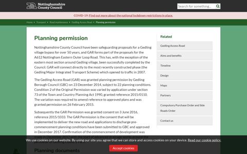 Planning permission | Nottinghamshire County Council