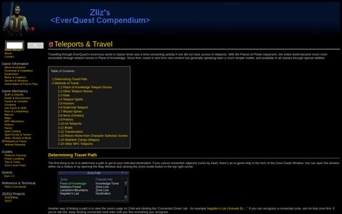 Teleports & Travel - Zliz's EverQuest Compendium