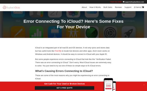 Error Connecting To iCloud? Here's Why And How To Fix It