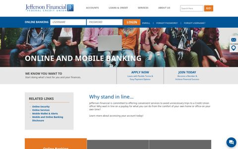 Online & Mobile Banking | Jefferson Financial Federal Credit ...