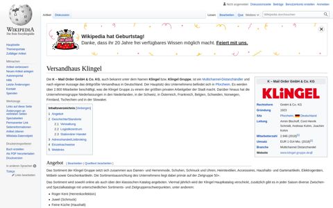 Versandhaus Klingel – Wikipedia