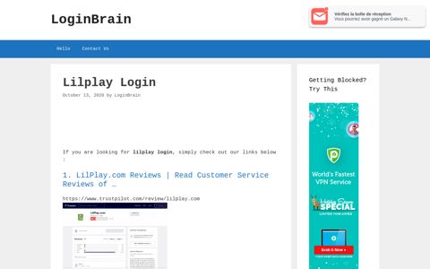 lilplay login - LoginBrain