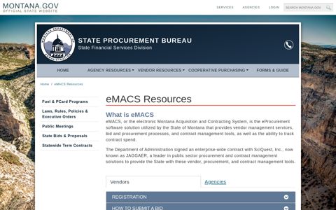 eMACS Resources - State Procurement Bureau - Montana.gov