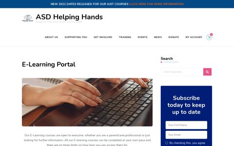 E-Learning Portal — ASD Helping Hands