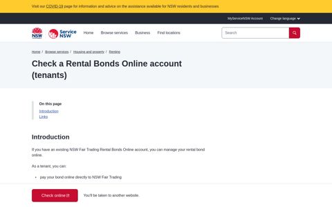 Check a Rental Bonds Online account (tenants) | Service NSW