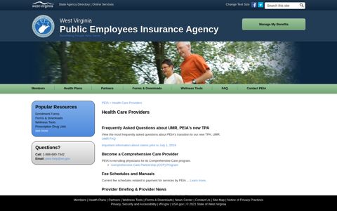 Health Care Providers - PEIA - WV.gov