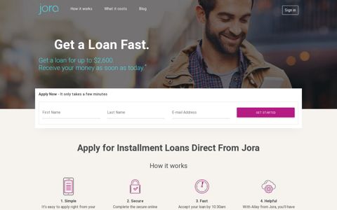 Installment Loans for Bad Credit From Jora
