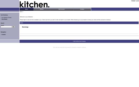Items - Kitchen Food Company - NetSuite