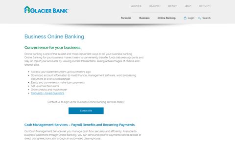 Online Business Banking | Mobile Deposit | Glacier Bank | Butte