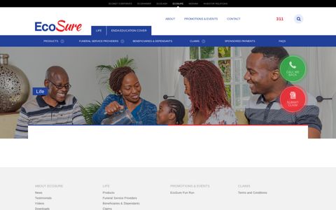 Ecosure Zimbabwe - Funeral, Accident & Hospital Cover.