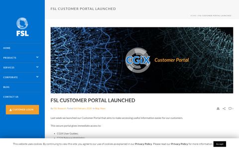 FSL Customer Portal Launched - Financial Software Limited