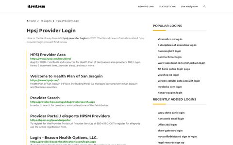 Hpsj Provider Login ❤️ One Click Access - iLoveLogin