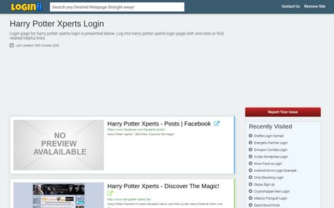 Harry Potter Xperts Login - Loginii.com