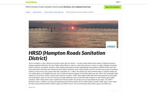 HRSD (Hampton Roads Sanitation District) - 79 Utility updates ...