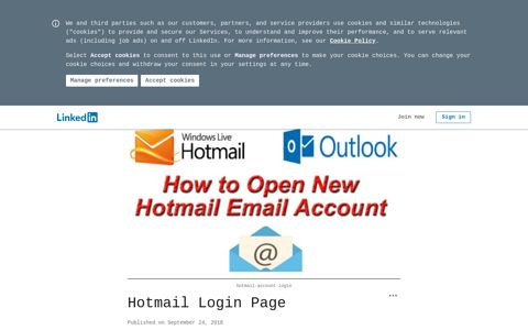 Hotmail Login Page - LinkedIn