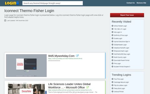Iconnect Thermo Fisher Login - Loginii.com
