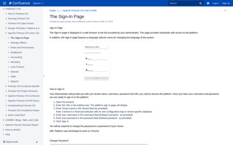 The Sign-In Page - Fineract - Apache Software Foundation