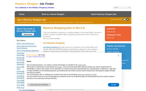 American Mystery Shopping Employers | Ace, Informa, More ...