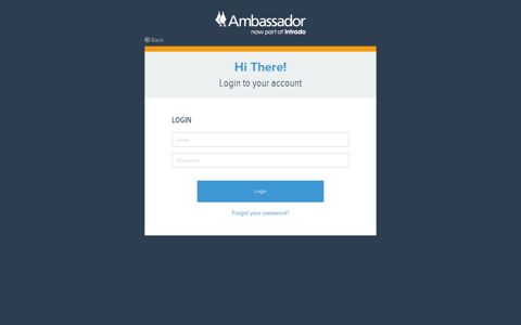 Login - Ambassador Portal