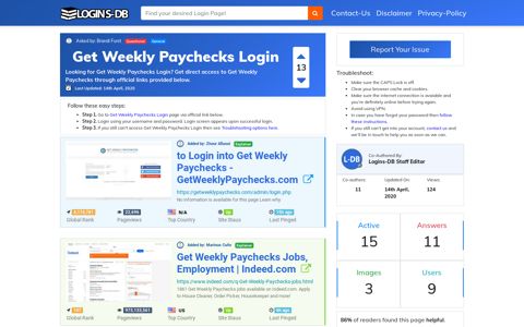 Get Weekly Paychecks Login - Logins-DB