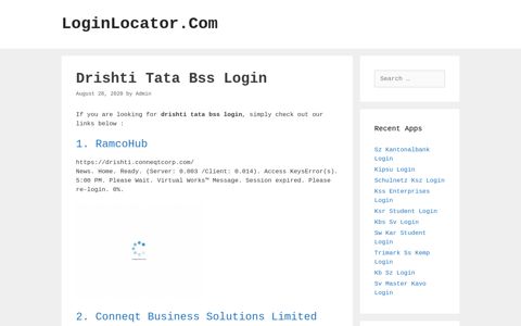 Drishti Tata Bss Login - LoginLocator.Com