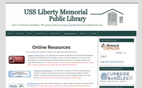 Online Resources | Grafton Public Library