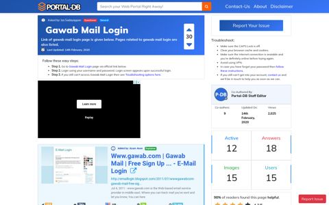 Gawab Mail Login - Portal-DB.live