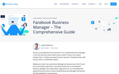 Facebook Business Manager - The Comprehensive Guide ...