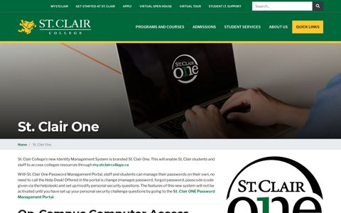 St. Clair One | St. Clair College