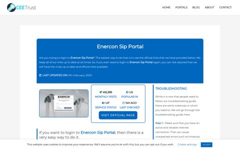 Enercon Sip Portal - Find Official Portal - CEE Trust