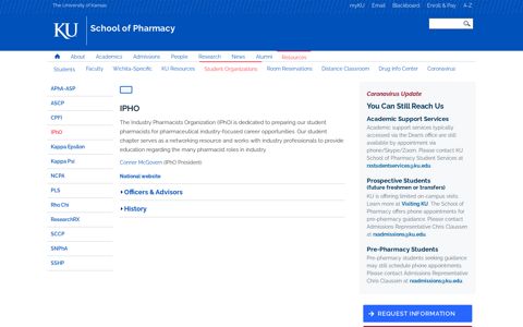 IPhO - KU School of Pharmacy - The University of Kansas