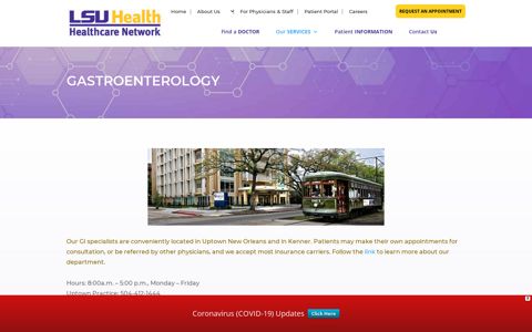 Gastroenterology | LSU Healthcare Network | New Orleans ...