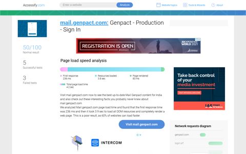 Access mail.genpact.com. Genpact - Production - Sign In