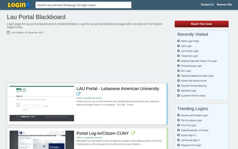 Lau Portal Blackboard - Loginii.com