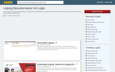 Leipzig Benutzername Uni Login - Loginii.com