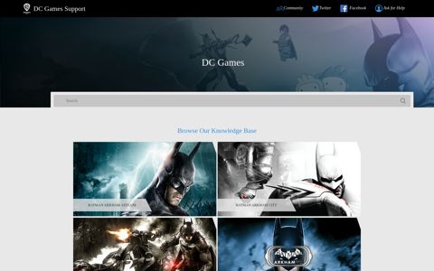 DC Games Support - WB Games