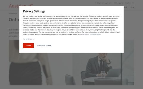 Online check-in: Practical and convenient | Austrian Airlines
