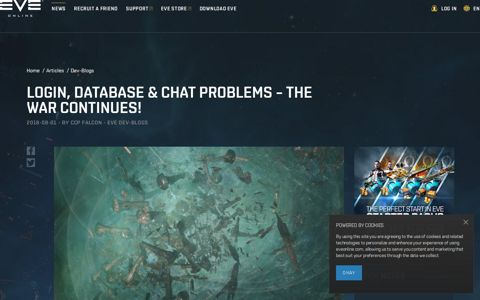 Login, Database & Chat Problems – The War ... - EVE Online