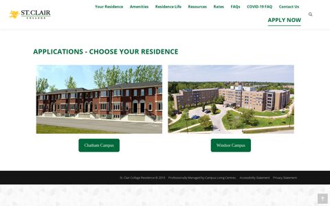Applications - St. Clair College Residence