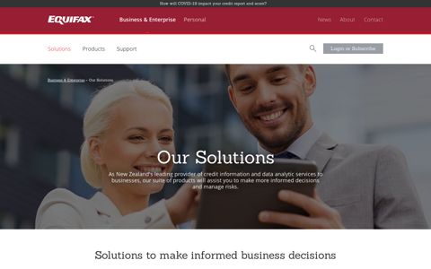 Business & Enterprise Solutions | Equifax New Zealand
