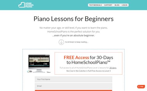HomeSchoolPiano - Piano Lessons For Home School Families