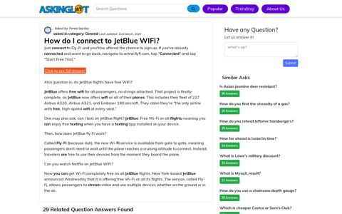 How do I connect to JetBlue WIFI? - AskingLot.com